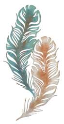 Jade Feather Metal Wall Art - thumbnail 2