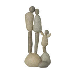 Stone Family Of Three