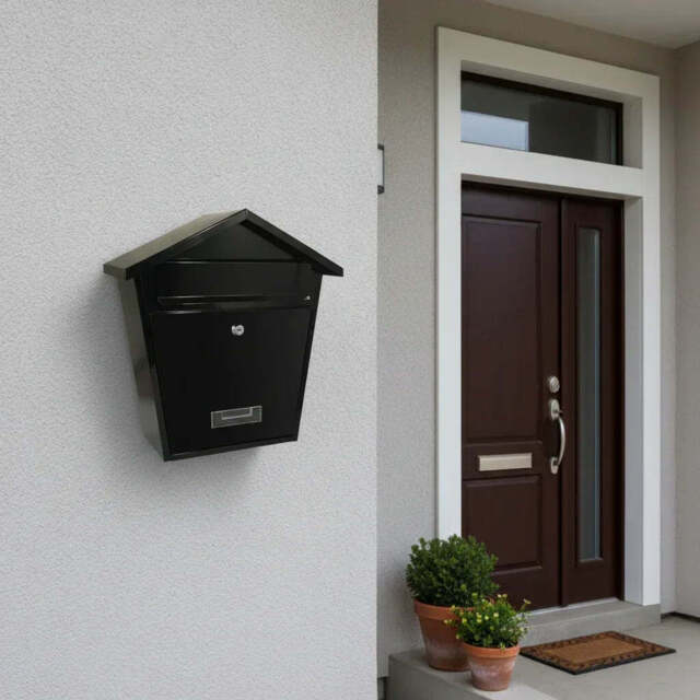 Post Box - Pitched Top wall mounted post box - image 1