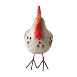 Ceramic Chicken Tealight Holder – Quirky Farmhouse Animal Candle Holder - thumbnail 4