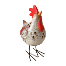 Ceramic Chicken Tealight Holder – Quirky Farmhouse Animal Candle Holder - thumbnail 3