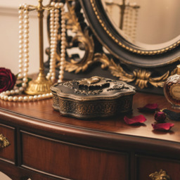 "Antique Black ""Sacred Heart"" Storage & Trinket Box" - thumbnail 2