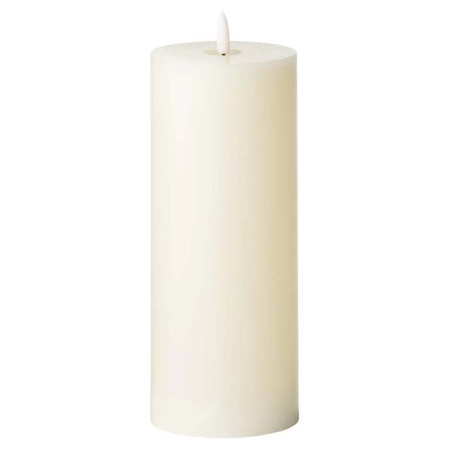Luxe Collection Natural Glow 3.5 x 9 LED Cream Wax Candle - image 1