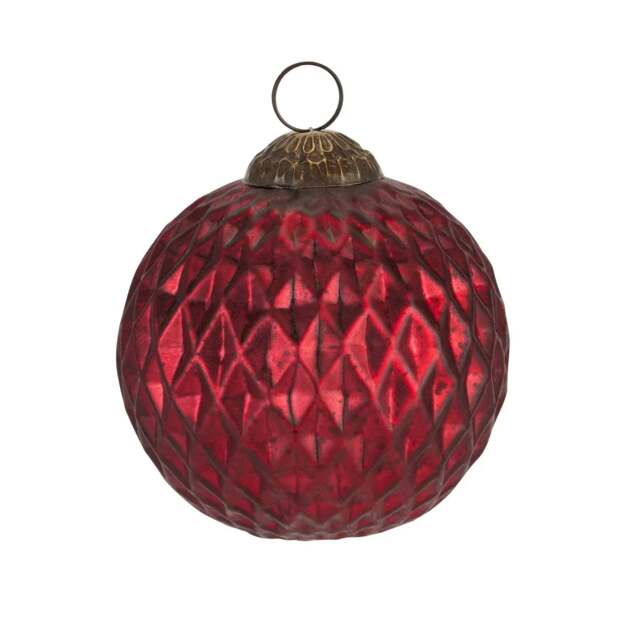 The Noel Collection Ruby Red Honeycomb Bauble - image 1