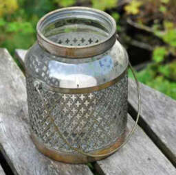 Alusia Glass Garden Lantern - Two Sizes