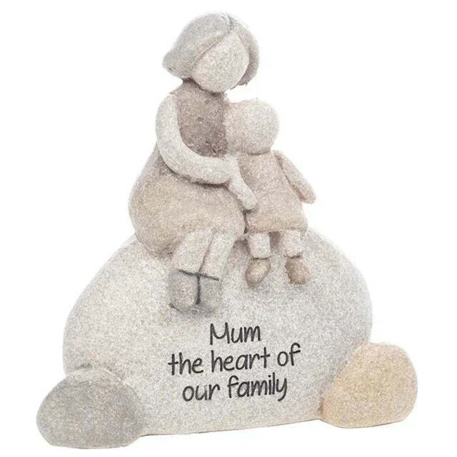 Mum Gift - Pebble Pals - Mum the heart of our family