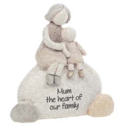 Mum Gift - Pebble Pals - Mum the heart of our family