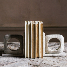 Graham and Green Brown Marble Bookends - thumbnail 2