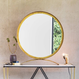 Graham and Green Zander Large Gold Table Mirror