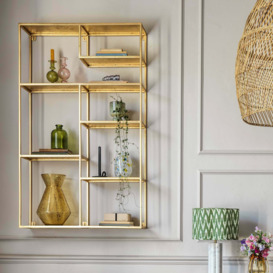 Graham and Green Henry Gold Wall Shelf