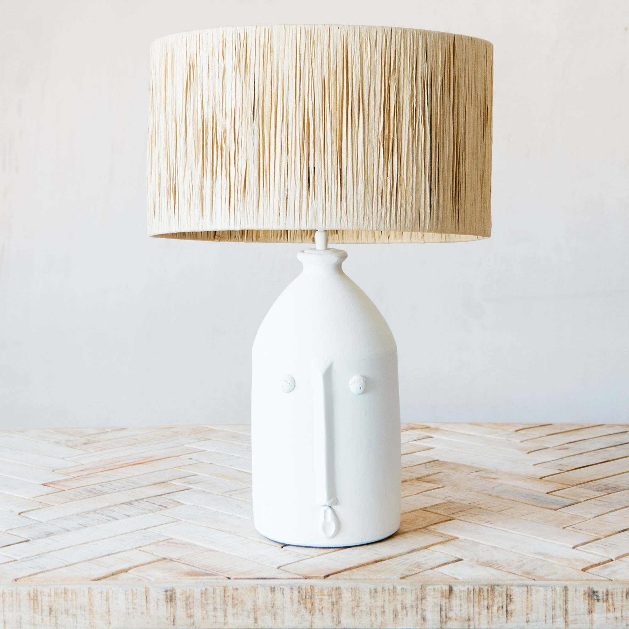 Graham and Green Alfeo Off-White Table Lamp