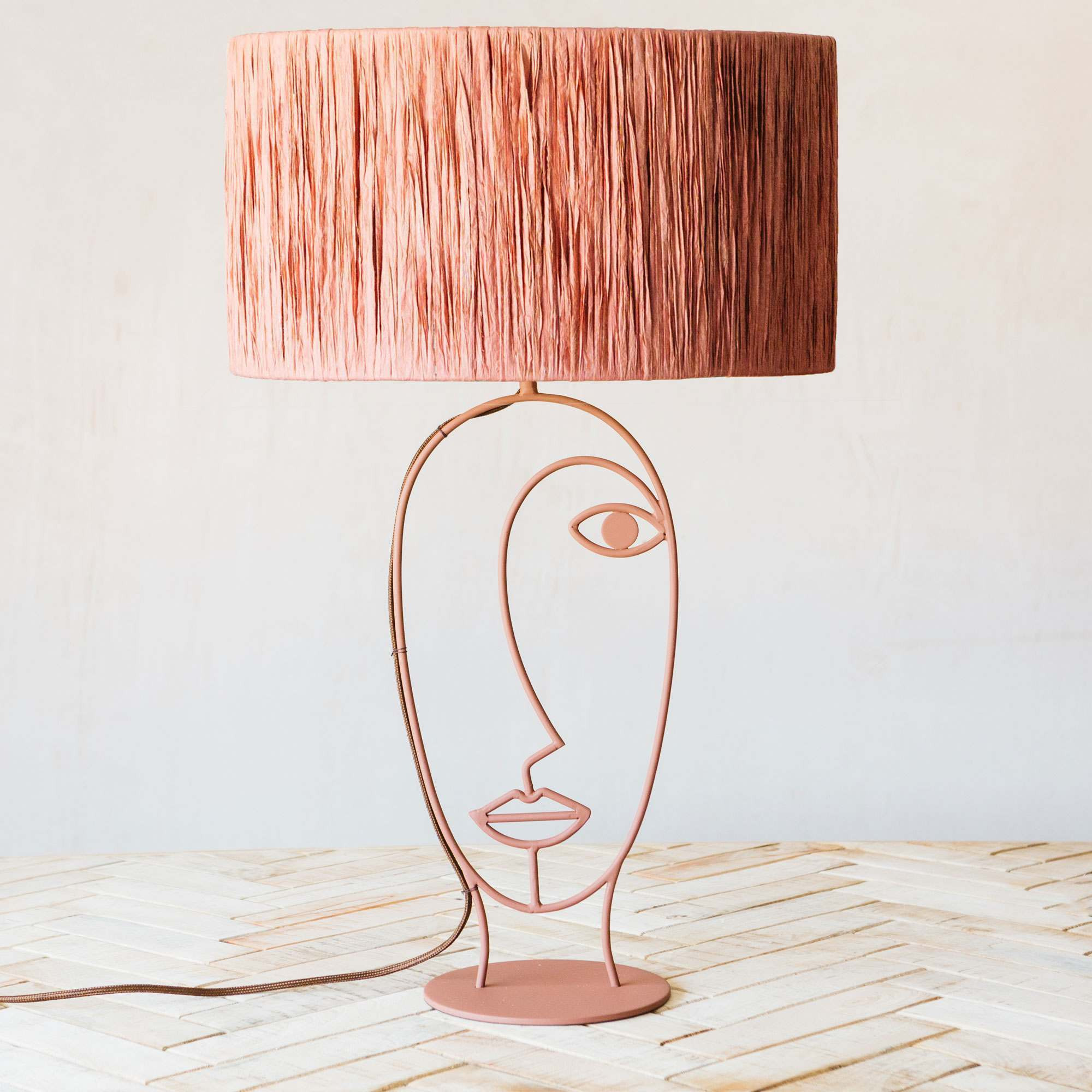 Graham and Green Ariana Table Lamp in Terracotta