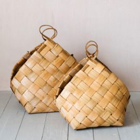 Graham and Green Set of Two Woven Baskets