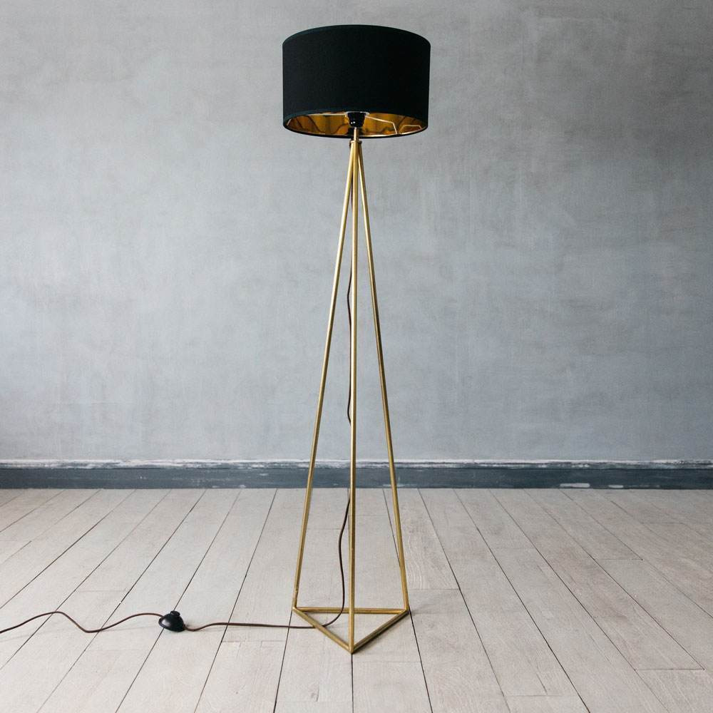 Leopold Brass Floor Lamp - image 1