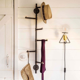Vertical Wall Mounted Coat Rack Vertical Six Prong Coat Rack By