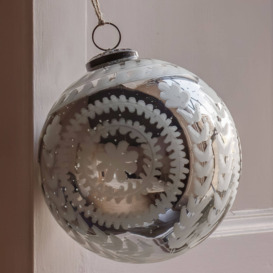 Graham and Green Aged Patina Glass Christmas Bauble