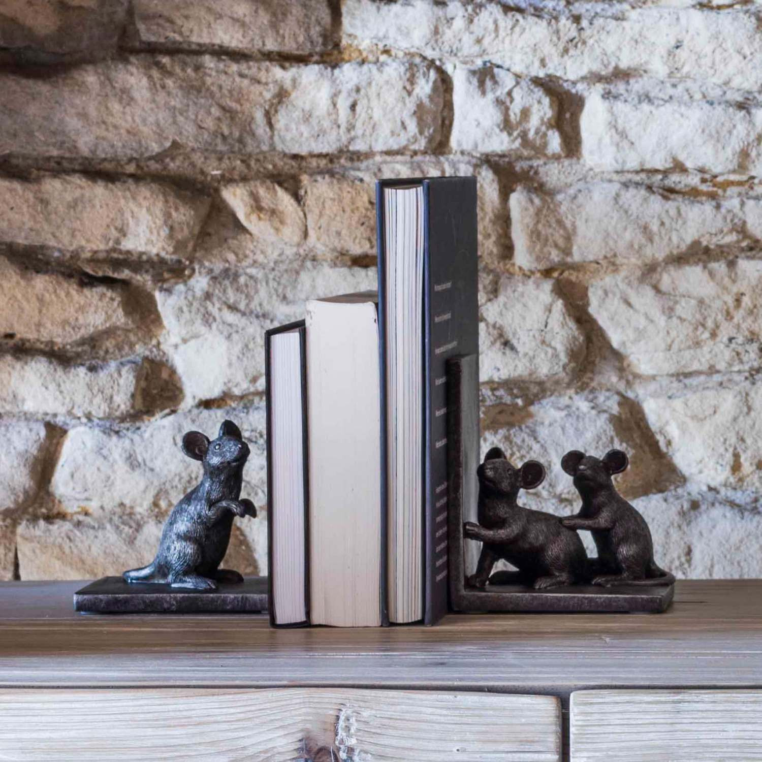 Graham and Green Mice Bookends