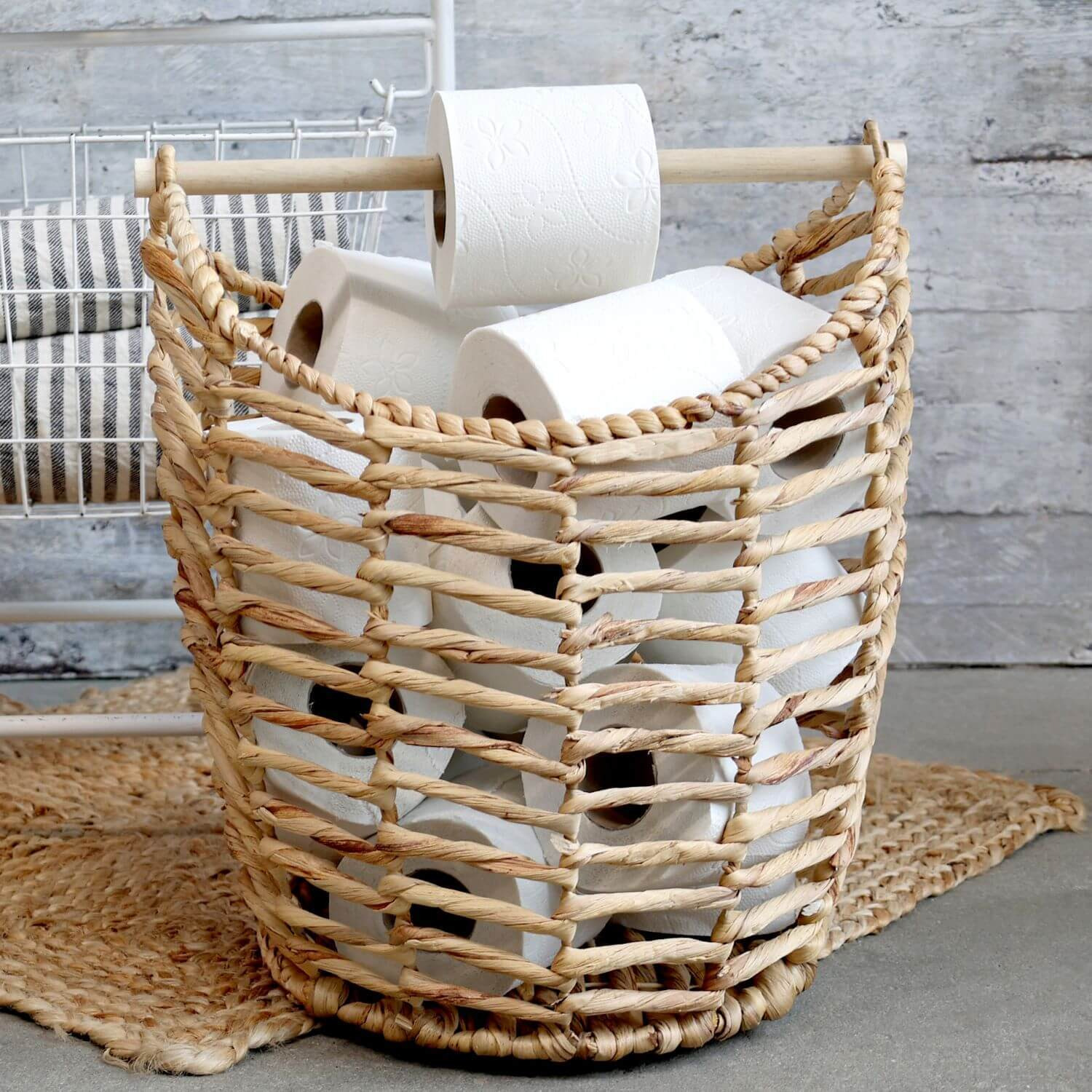 Graham and Green Basket Loo Roll Holder - image 1