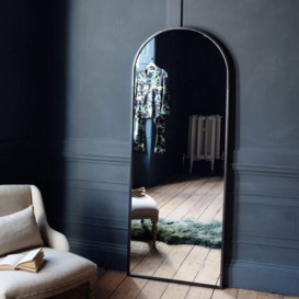 Graham and Green Black Arched Mirror