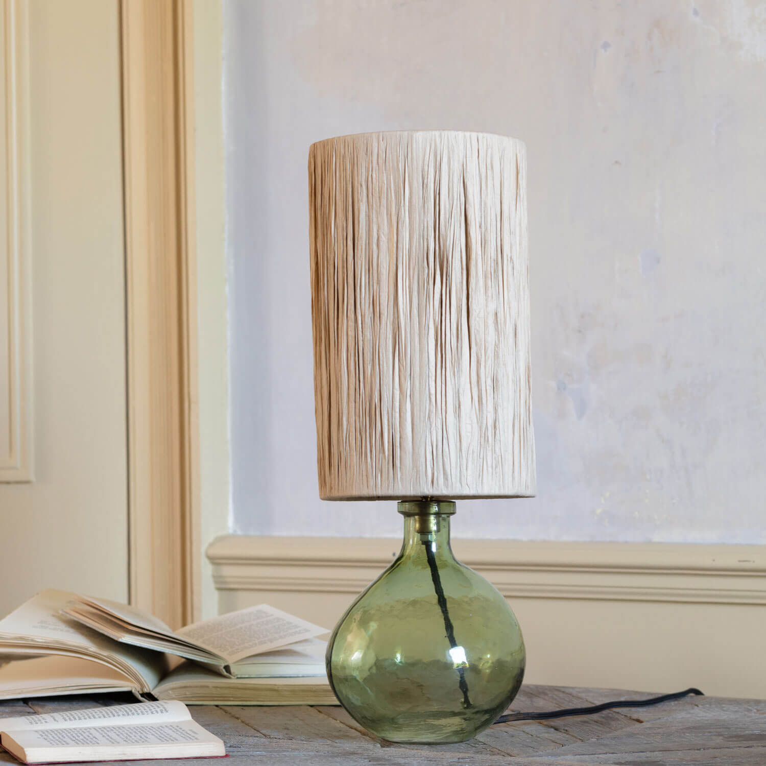 Graham and Green Lennox Light Green Table Lamp with Shade