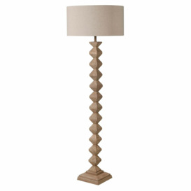 Graham and Green Spencer Floor Lamp with Linen Shade