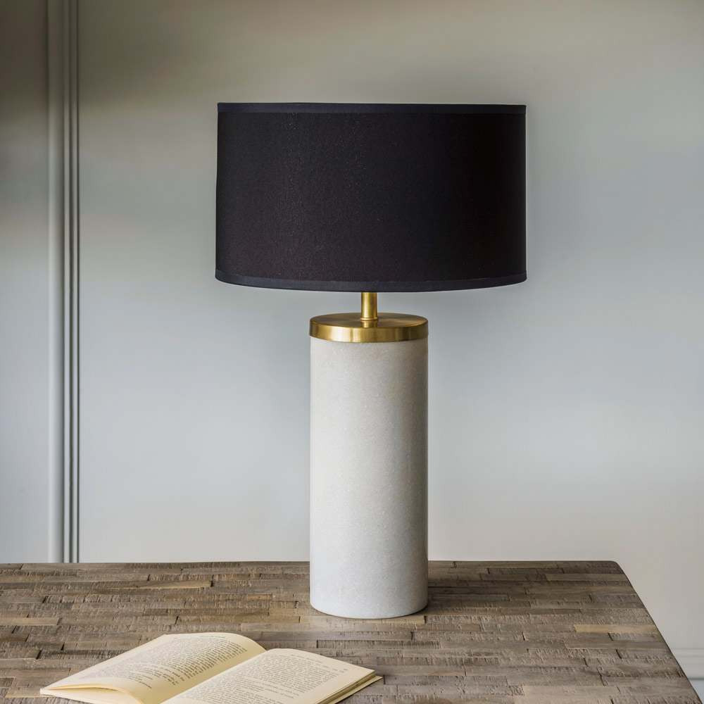 Graham and Green Ernst Marble And Metal Bedside Table Lamp