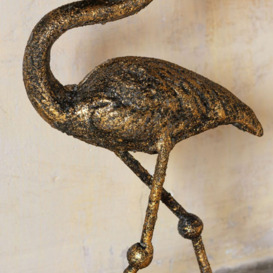 Graham and Green Antique Brass Flamingo Candle Holder - thumbnail 3