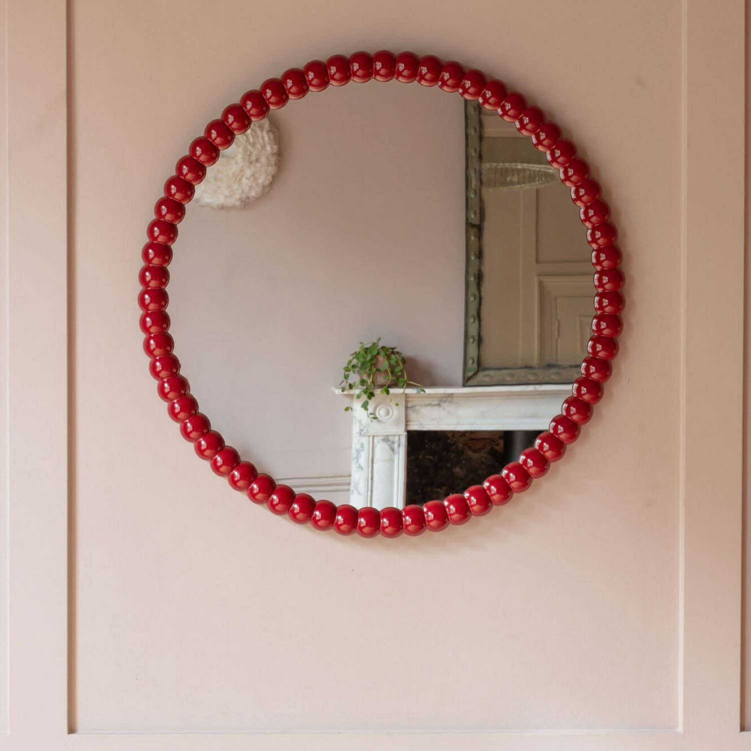 Freya Red Wall Mirror - image 1
