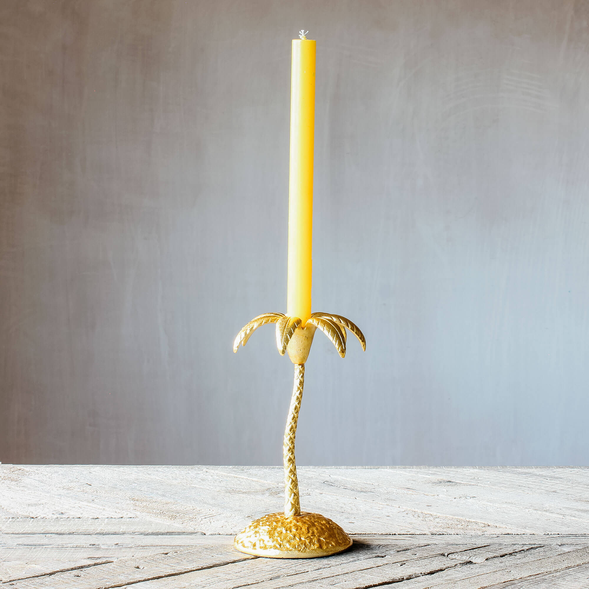Graham and Green Single Golden Palm Candle Holder - image 1