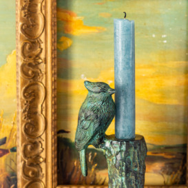 Green Woodpecker Candle Holder - thumbnail 2