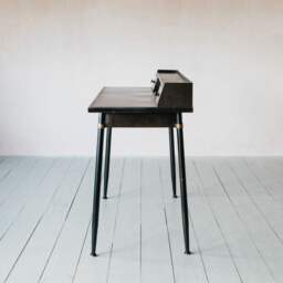 Graham and Green Sid Black Metal Desk - thumbnail 4