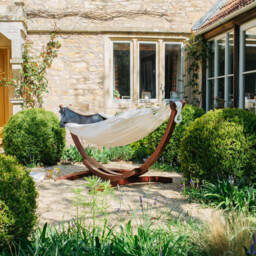 Graham and Green Bali Cotton Hammock on Stand
