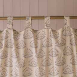 Graham and Green Fiorella Hand-Block Printed Single Curtain - thumbnail 4
