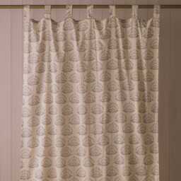 Graham and Green Fiorella Hand-Block Printed Single Curtain - thumbnail 2