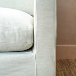 Graham and Green Maribel Oat Linen Three Seater Sofa - thumbnail 4