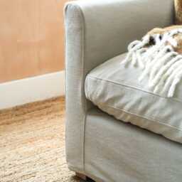 Graham and Green Maribel Oat Linen Three Seater Sofa - thumbnail 6