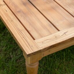 Graham and Green Logan Outdoor Teak Wood Coffee Table - thumbnail 3