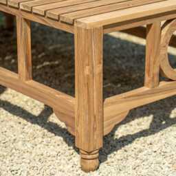 Graham and Green Logan Outdoor Teak Wood Coffee Table - thumbnail 5