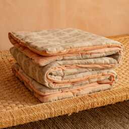 Graham and Green Blossom Hand-Block Printed Day Bed Mattress - thumbnail 2