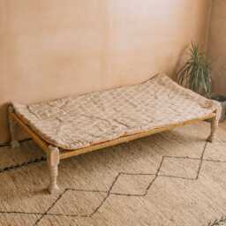 Graham and Green Blossom Hand-Block Printed Day Bed Mattress - thumbnail 3