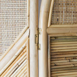 Graham and Green Natural Rattan Arched Screen - thumbnail 3