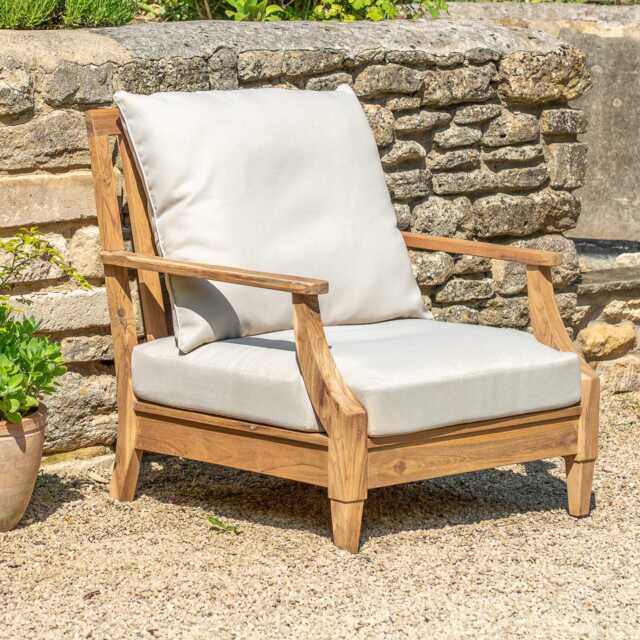 Graham and Green Greyson Teak Wood Outdoor Armchair - image 1