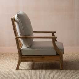 Graham and Green Greyson Teak Wood Outdoor Armchair - thumbnail 5