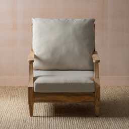 Graham and Green Greyson Teak Wood Outdoor Armchair - thumbnail 6