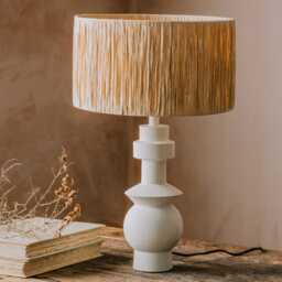 Graham and Green Delmare Cream Table Lamp - thumbnail 2
