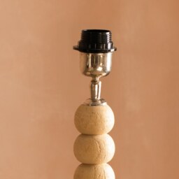 Graham and Green Bobbin Tripod Natural Wooden Table Lamp - thumbnail 4
