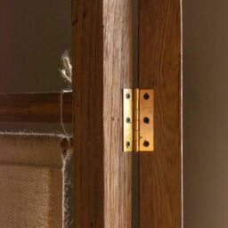 Graham and Green Teak and Linen Screen - thumbnail 3