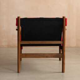 Graham and Green Anouk Mango Wood Sling Chair - thumbnail 3