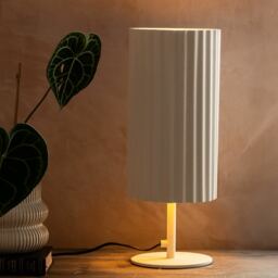 Graham and Green Tall Ardales Fluted Table Lamp - thumbnail 2