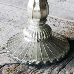 Graham and Green Antique Silver Glass Candle Holder - thumbnail 5